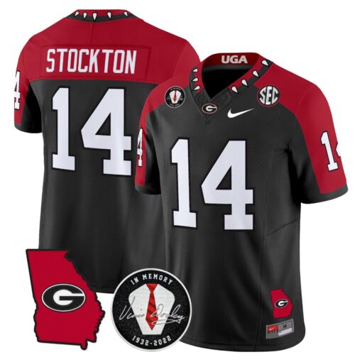 Georgia Bulldogs 2025 Color Sleeves Vapor Limited Jersey - All Stitched