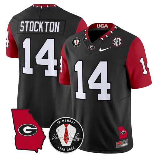 Georgia Bulldogs 2025 Color Sleeves Vapor Limited Jersey - All Stitched - Image 26