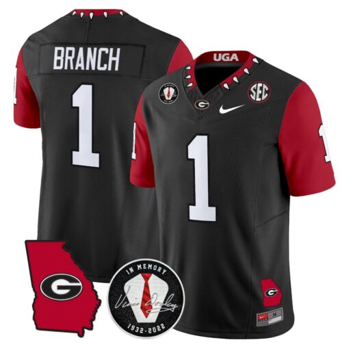 Georgia Bulldogs 2025 Color Sleeves Vapor Limited Jersey - All Stitched - Image 28