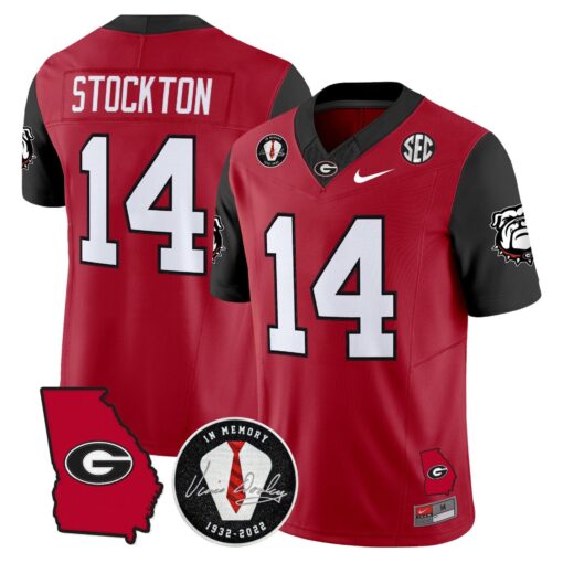 Georgia Bulldogs 2025 Color Sleeves Vapor Limited Jersey - All Stitched - Image 32