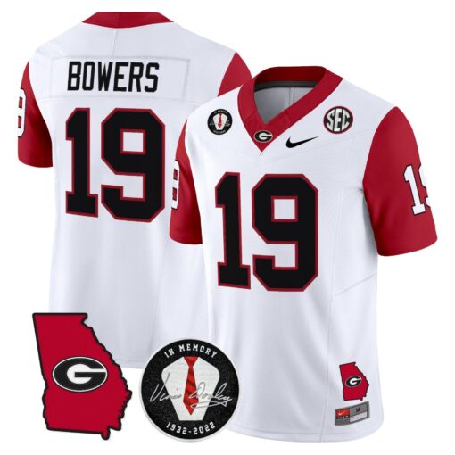 Georgia Bulldogs 2025 Color Sleeves Vapor Limited Jersey - All Stitched - Image 18