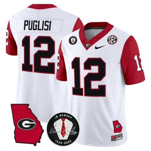 Georgia Bulldogs 2025 Color Sleeves Vapor Limited Jersey - All Stitched - Image 13