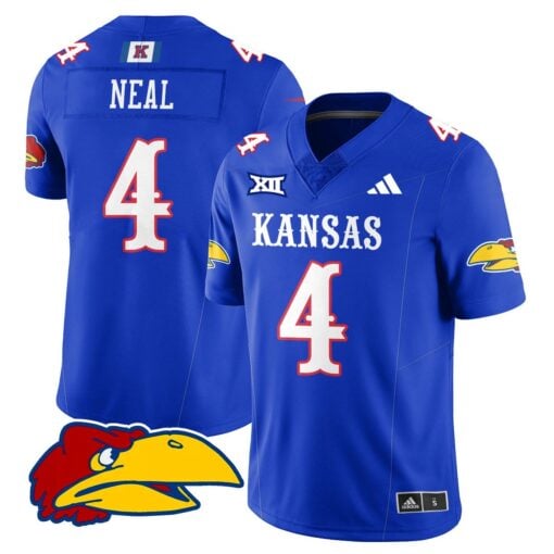 Kansas Jayhawks Football 2025 Limited Jersey - All Stitched - Image 26