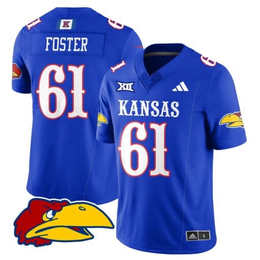 Kansas Jayhawks Football 2025 Limited Jersey - All Stitched - Image 9