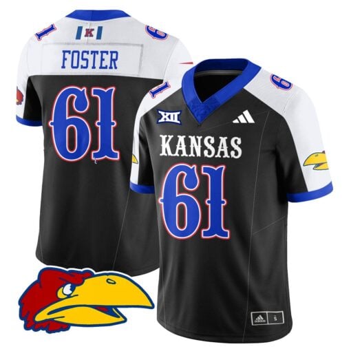 Kansas Jayhawks Football 2025 Limited Jersey - All Stitched - Image 3