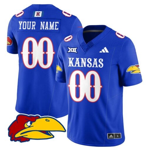 Kansas Jayhawks Football 2025 Limited Jersey - All Stitched - Image 8