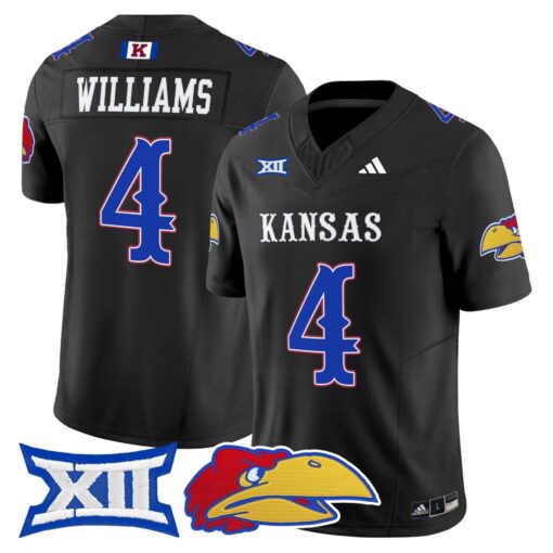 Kansas Jayhawks 2025 Vapor Limited Jersey - All Stitched - Image 28