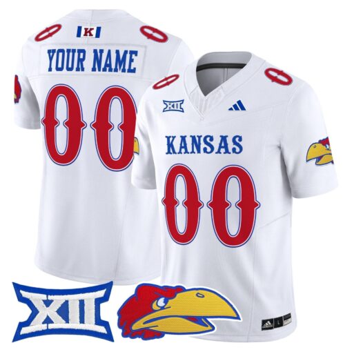 Custom Kansas Jayhawks Jersey Name, Number 2025 Vapor Limited All Stitched