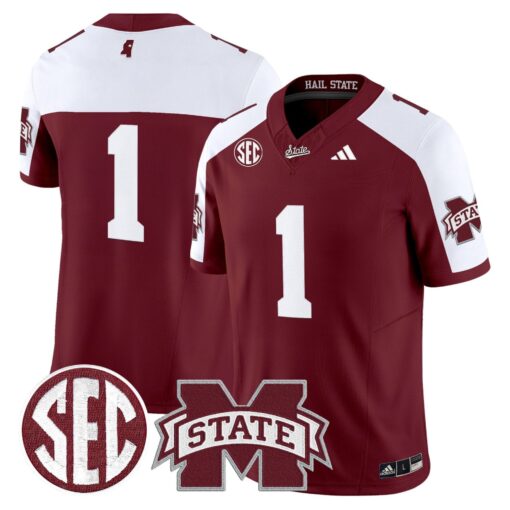 Mississippi State Bulldogs 'Dark Mode' Vapor Limited Jersey - All Stitched - Image 22