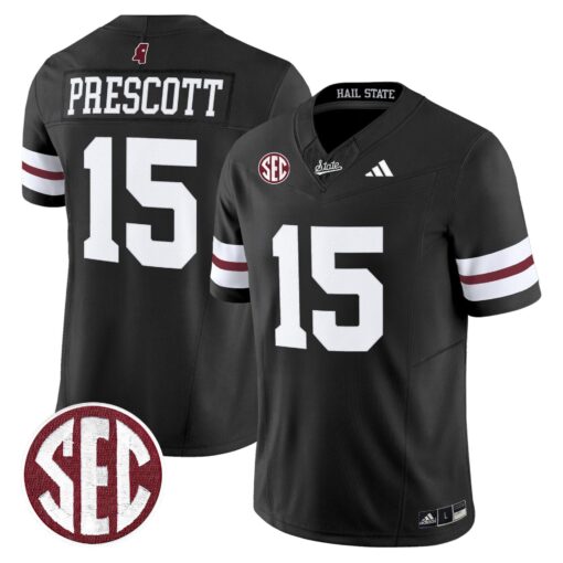 Mississippi State Bulldogs 'Dark Mode' Vapor Limited Jersey - All Stitched - Image 24