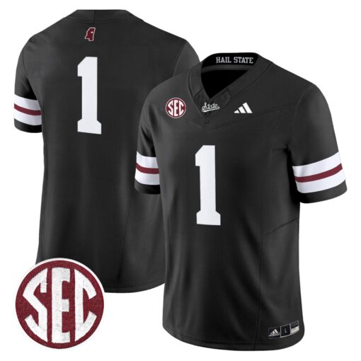 Mississippi State Bulldogs 'Dark Mode' Vapor Limited Jersey - All Stitched - Image 27
