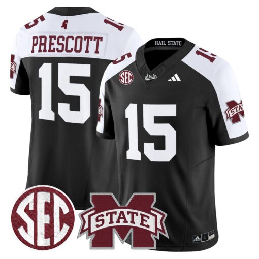 Mississippi State Bulldogs 'Dark Mode' Vapor Limited Jersey - All Stitched - Image 7