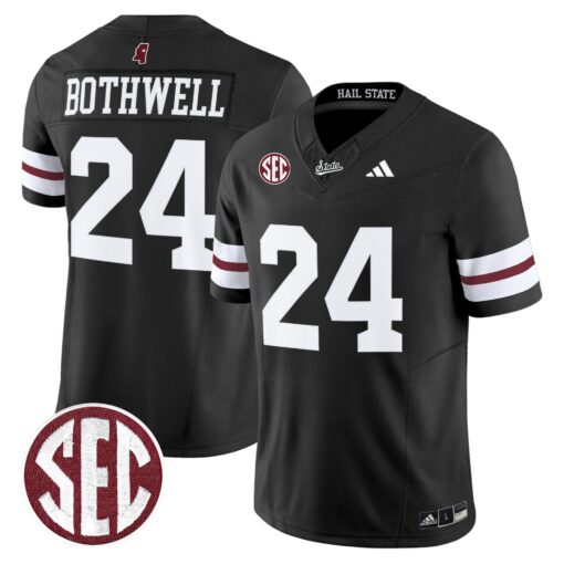 Mississippi State Bulldogs 'Dark Mode' Vapor Limited Jersey - All Stitched - Image 21
