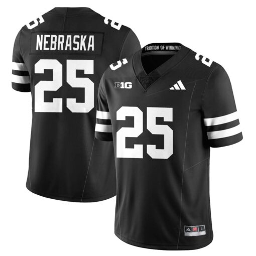 Nebraska Football 2025 "Blackout" Jersey - All Stitched - Image 6