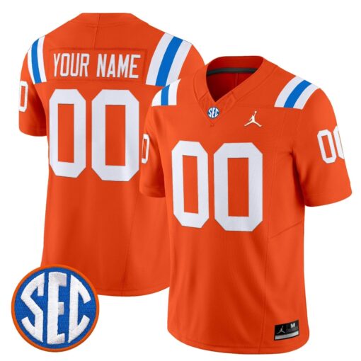 Custom Florida Gators Jersey 1960s Throwback Vaport Limited Stitched All Colors - Image 2