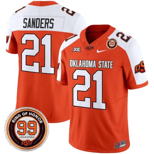 Oklahoma State Cowboys 2025 Vapor Limited Jersey - Leslie O'neal Patch - All Stitched - Image 38