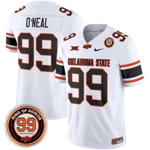 Oklahoma State Cowboys 2025 Vapor Limited Jersey - Leslie O'neal Patch - All Stitched - Image 20