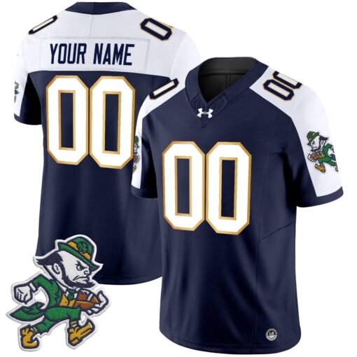 Custom Notre Dame Fighting Irish Jersey Gridiron Leprechaun Edition 2025 Stitched All Colors - Image 5
