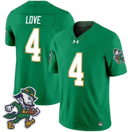 Notre Dame Fighting Irish 2025 'Gridiron Leprechaun Edition' Vapor Limited Jersey – All Stitched - Image 41