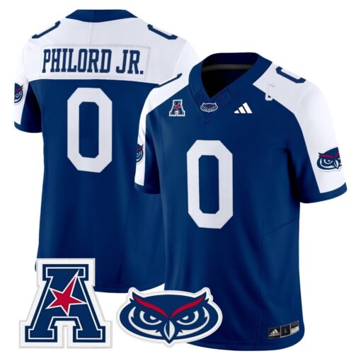 Florida Atlantic Owls 2025 Vapor Limited Jersey - All Stitched - Image 9