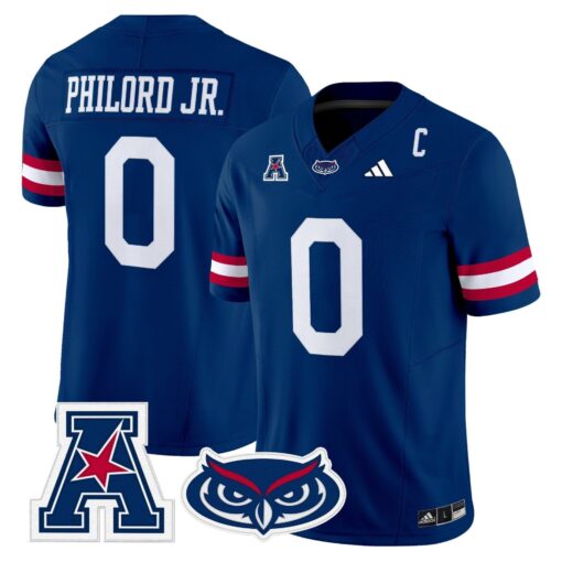 Florida Atlantic Owls 2025 Vapor Limited Jersey - All Stitched - Image 8