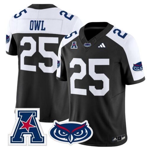Florida Atlantic Owls 2025 Vapor Limited Jersey - All Stitched - Image 25