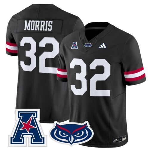 Florida Atlantic Owls 2025 Vapor Limited Jersey - All Stitched - Image 2