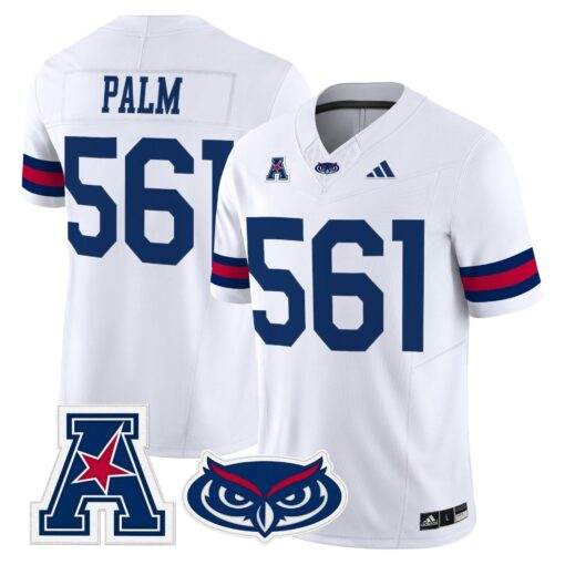 Florida Atlantic Owls 2025 Vapor Limited Jersey - All Stitched - Image 16