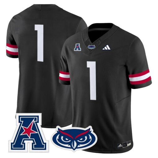 Florida Atlantic Owls 2025 Vapor Limited Jersey - All Stitched - Image 5