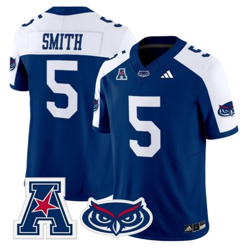 Florida Atlantic Owls 2025 Vapor Limited Jersey - All Stitched - Image 11