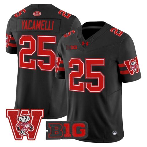 Wisconsin Badgers Throwback Vapor Limited Jersey - All Stitched - Image 37