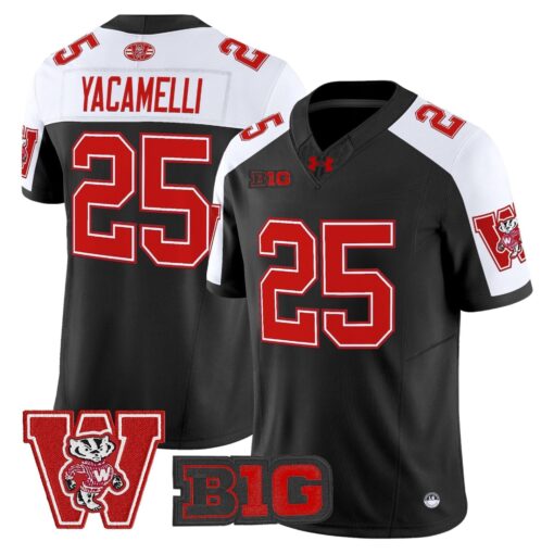 Wisconsin Badgers Throwback Vapor Limited Jersey - All Stitched - Image 18