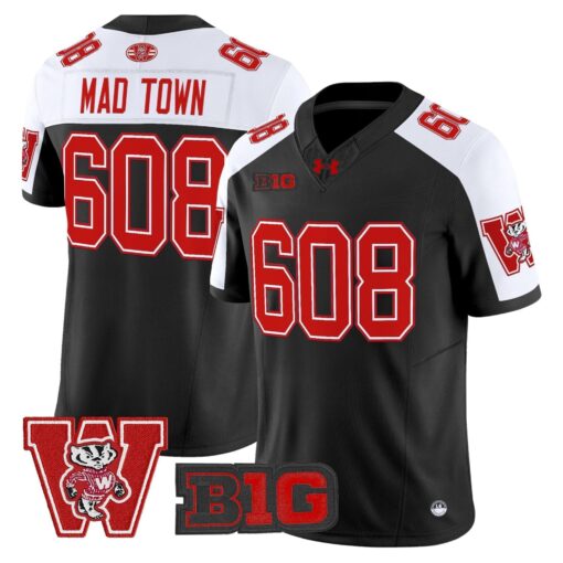 Wisconsin Badgers Throwback Vapor Limited Jersey - All Stitched - Image 14