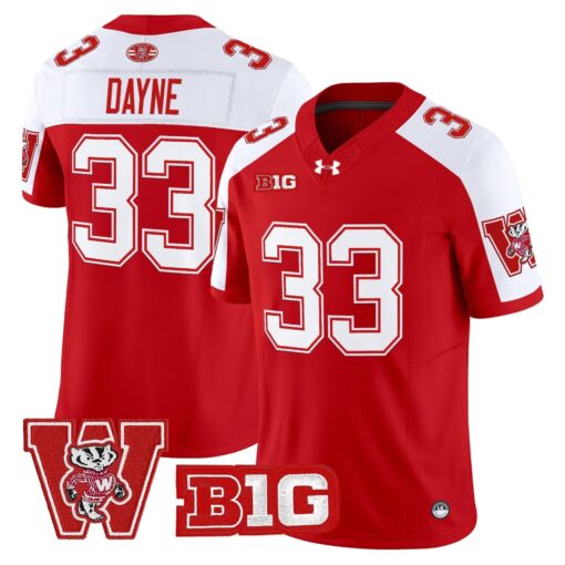Wisconsin Badgers Throwback Vapor Limited Jersey - All Stitched - Image 10