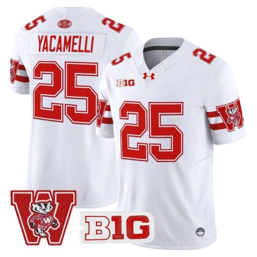 Wisconsin Badgers Throwback Vapor Limited Jersey - All Stitched - Image 30