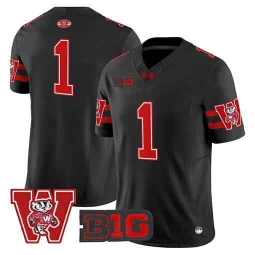 Wisconsin Badgers Throwback Vapor Limited Jersey - All Stitched - Image 40