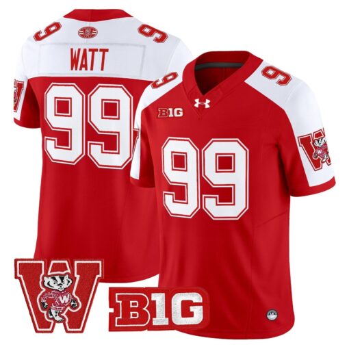 Wisconsin Badgers Throwback Vapor Limited Jersey - All Stitched - Image 9