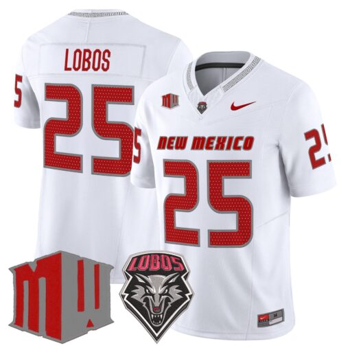 New Mexico Lobos 2025 Vapor Limited Jersey - All Stitched - Image 17
