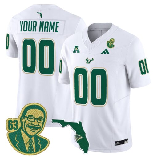 South Florida Bulls 'Lee Roy Selmon Legacy Edition' Vapor Limited Custom Jersey - All Stitched - Image 3