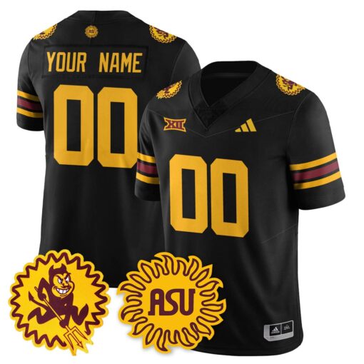 Arizona State Sun Devils 1975 Throwback Uniform - All Stitched - Image 19