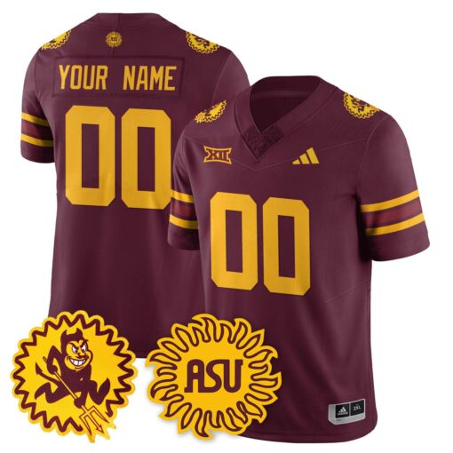 Arizona State Sun Devils 1975 Throwback Uniform - All Stitched - Image 7
