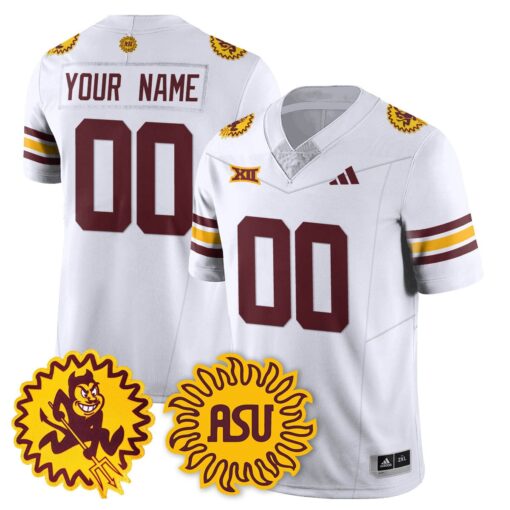 Arizona State Sun Devils 1975 Throwback Uniform - All Stitched - Image 14