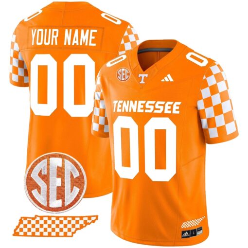 Tennessee Volunteers 'Rebrand 2026' Checkerboard Vapor Limited Custom Jersey - All Stitched - Image 3