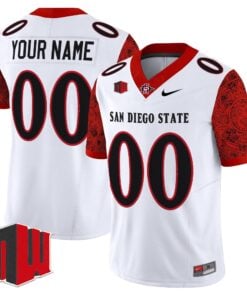Alternative view of San Diego State Aztecs 2025 Vapor Limited Custom Jersey - All Stitched
