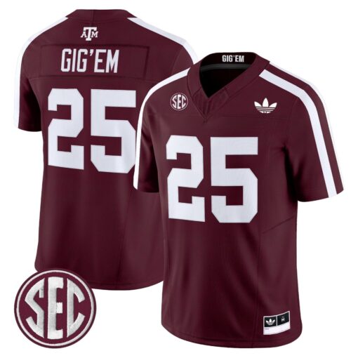 Texas A&M Aggies 2025 Vapor Limited Jersey V2 - All Stitched - Image 39
