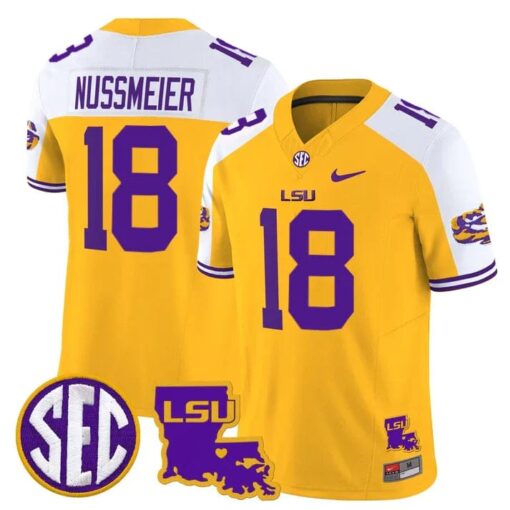 LSU Tigers 2025 Louisiana Patch Vapor Limited Jersey - All Stitched - Image 37