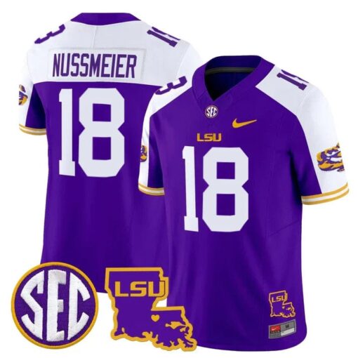 LSU Tigers 2025 Louisiana Patch Vapor Limited Jersey - All Stitched - Image 40