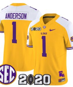 Aaron Anderson Jersey 1 LSU Tigers 2020 National Champions Stitched Gold Alter 3748af8a fcde 4cb6 b284 77d1daa590fa