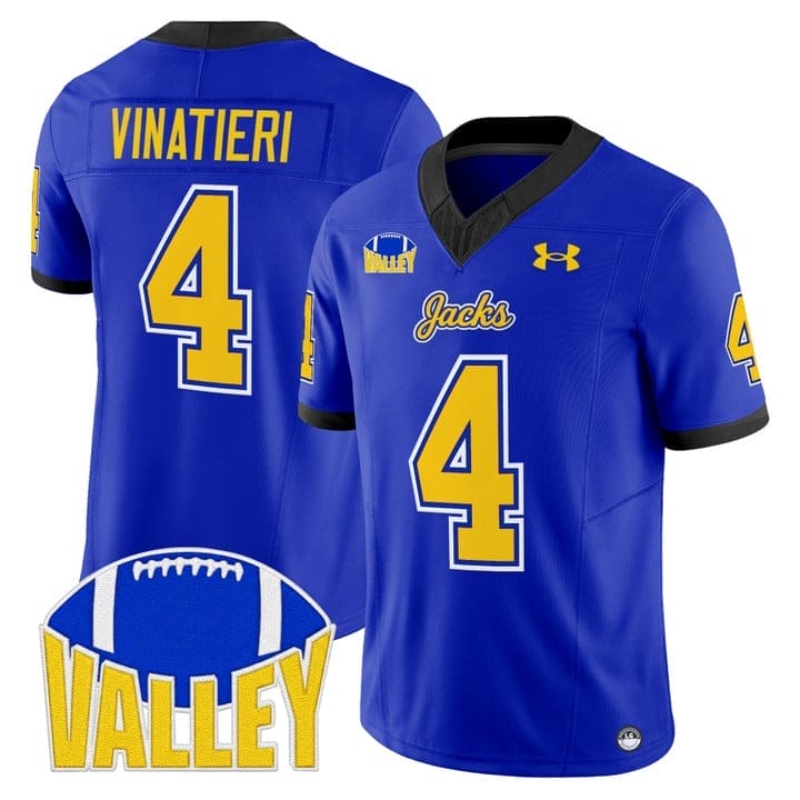 Adam Vinatieri Jersey #4 South Dakota State Jackrabbits 2025 Stitched - Image 4