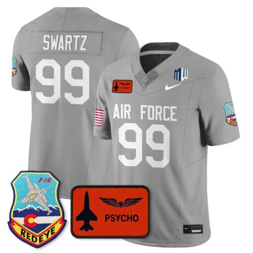 Aidan Swartz Jersey #99 Air Force 2025 Honor F-16 Stitched - Image 3